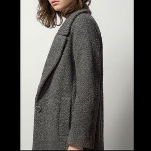 Massimo Dutti Wool Boucle Coat